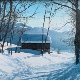 Peinture à l'huile sur toile réalisée par Michel Trapezaroff