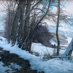 Peinture à l'huile sur toile réalisée par Michel Trapezaroff