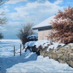 Peinture à l'huile sur toile réalisée par Michel Trapezaroff