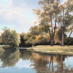 Peinture à l'huile sur toile réalisée par Michel Trapezaroff