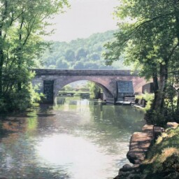 Peinture à l'huile sur toile réalisée par Michel Trapezaroff