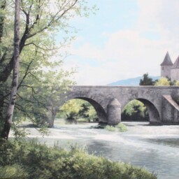 Peinture à l'huile sur toile réalisée par Michel Trapezaroff