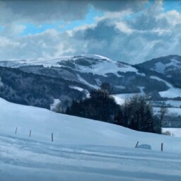 Peinture à l'huile sur toile réalisée par Michel Trapezaroff