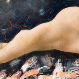 Huile sur toile réalisée par Alain Bonnefoit