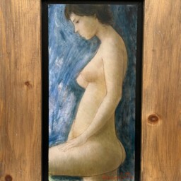 Huile sur bois réalisée par Alain Bonnefoit