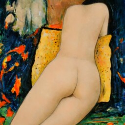 Huile sur toile réalisée par Alain Bonnefoit