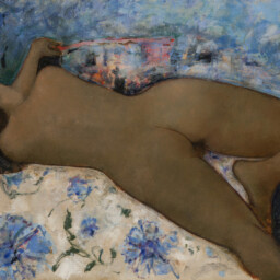 Huile sur toile réalisée par Alain Bonnefoit