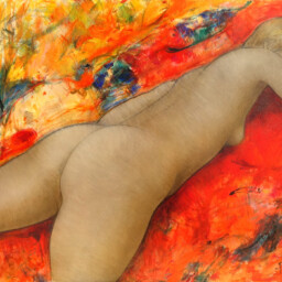Huile sur toile réalisée par Alain Bonnefoit