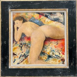 Huile sur toile réalisée par Alain Bonnefoit