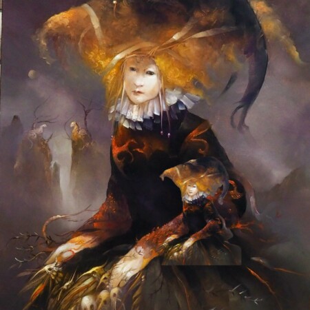 Peinture à l'huile réalisée par Anne Bachelier